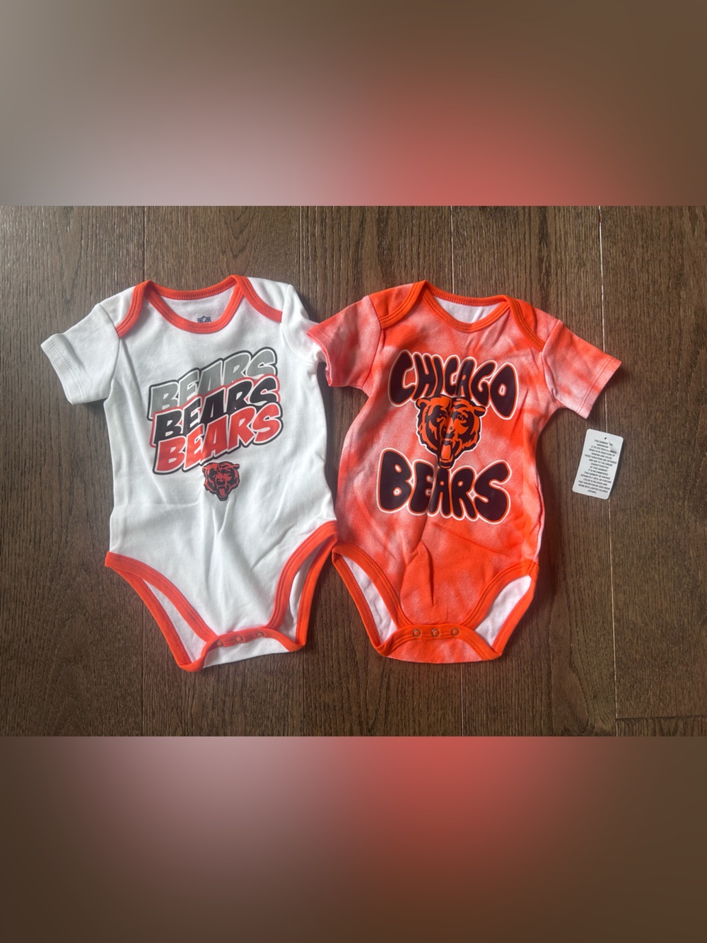 NWT NFL Chicago Bears Size 3-6 month Baby Bodysuits